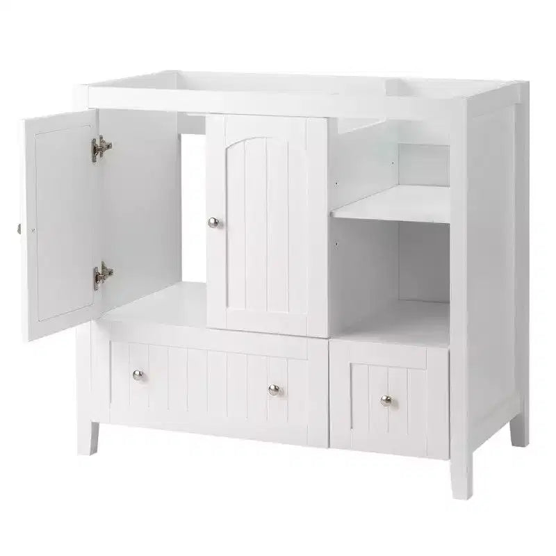 Meuble-lavabo Karl Home blanc sans plateau ni lavabo