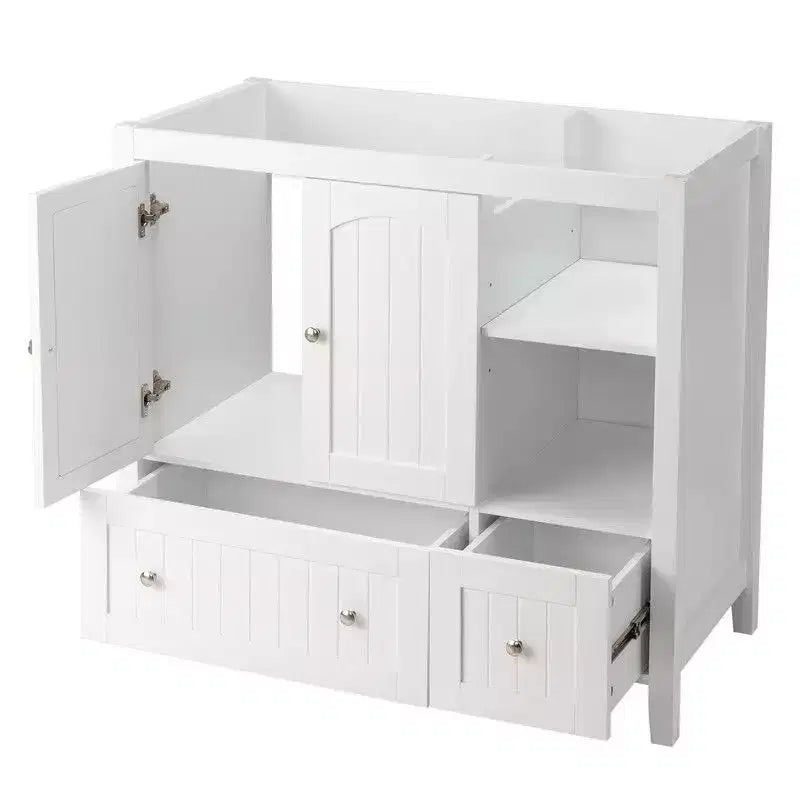 Meuble-lavabo Karl Home blanc sans plateau ni lavabo