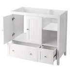 Meuble-lavabo Karl Home blanc sans plateau ni lavabo