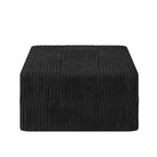 GDFStudio Adele Pouf Moderne Rembourré en Velours Côtelé
