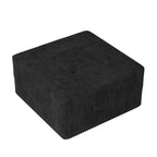 GDFStudio Adele Pouf Moderne Rembourré en Velours Côtelé