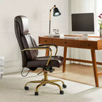 Chaise de bureau ergonomique pivotante à 360 degrés Norbert Mid-century avec support lombaire | HULALA HOME