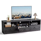 70 Inch Tvs Stand for Up to 80 Inch TVWooden Media Console with 3 Storage Drawers and 3 Open Shelves for Living Room Bedroom