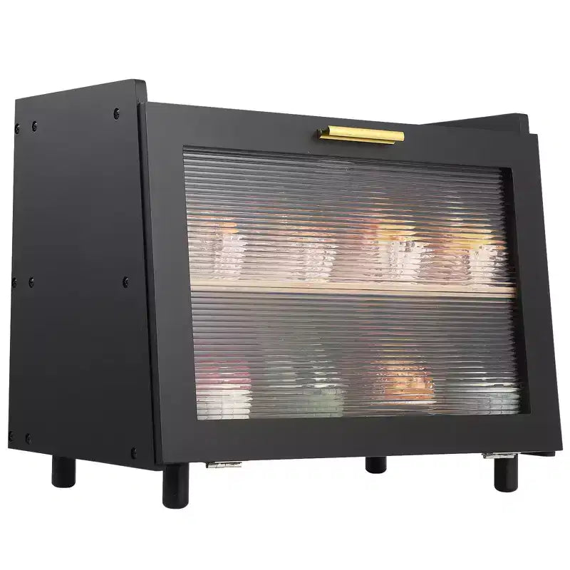 Boîte à pain pour comptoir de cuisine, rangement à pain en bambou à double couche avec fenêtre