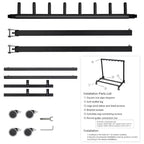 Support de guitare multi-places sur roulettes, support de guitare pliable à 7 emplacements avec rembourrage en caoutchouc antidérapant, support de rangement pour guitares pour la maison, le groupe ou la scène