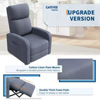 Fauteuil Inclinable Paresseux Garvee, Siège Unique, Réglable de 90 à 150°, Amélioré avec Poche Latérale, Accoudoirs Larges et Assise Rembourrée