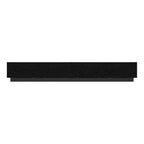 Meuble TV Famapy géométrique noir - motif, pour téléviseurs de 78 pouces, centre de divertissement moderne avec portes relevables, armoires de rangement pour votre salon