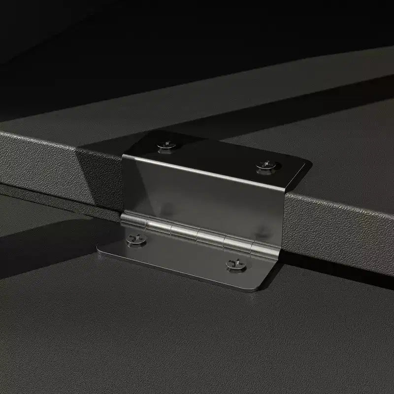 Meuble TV Famapy géométrique noir - motif, pour téléviseurs de 78 pouces, centre de divertissement moderne avec portes relevables, armoires de rangement pour votre salon