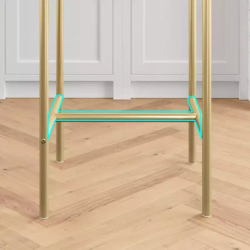 Tabourets de Bar Lot de 2, Tabourets de Bar de Cuisine avec Repose-Pieds, Chaises de Bar Rembourrées de 65 cm avec Dossier, 2 Tabourets de Bar Hauteur Comptoir pour Bar de Comptoir
