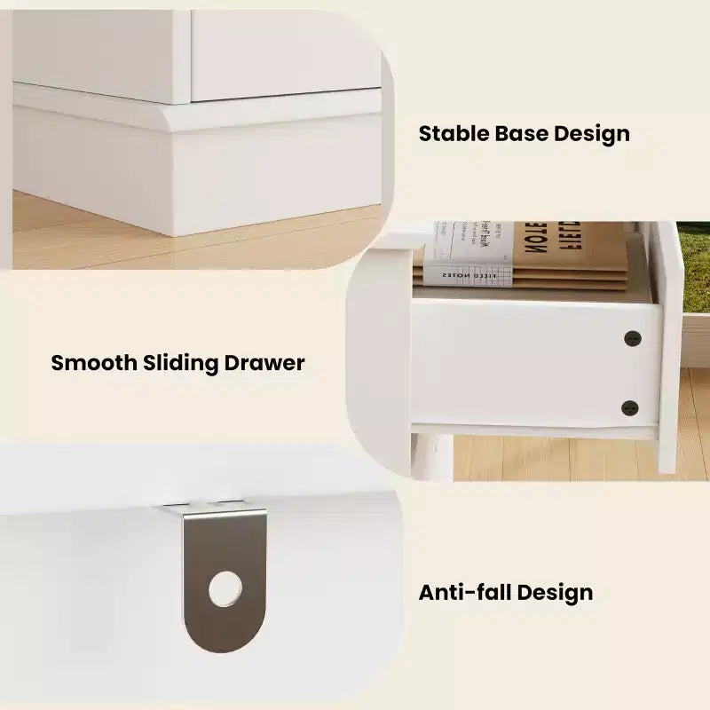 Commode à 8 tiroirs pour chambre à coucher, commode avec tiroirs profonds, grande commode double pour placard avec plateau large, commode horizontale en bois