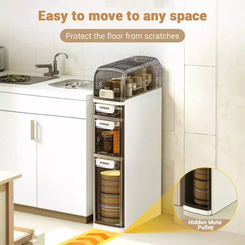 Meuble de rangement de salle de bain fin à 3 niveaux, Armoire à papier toilette verticale peu encombrante, Organisateur de salle de bain sur pied, Meuble de rangement pour petits espaces