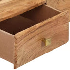 vidaXL Table basse 70x60x42 cm Bois d'acacia massif et bois d'ingénierie