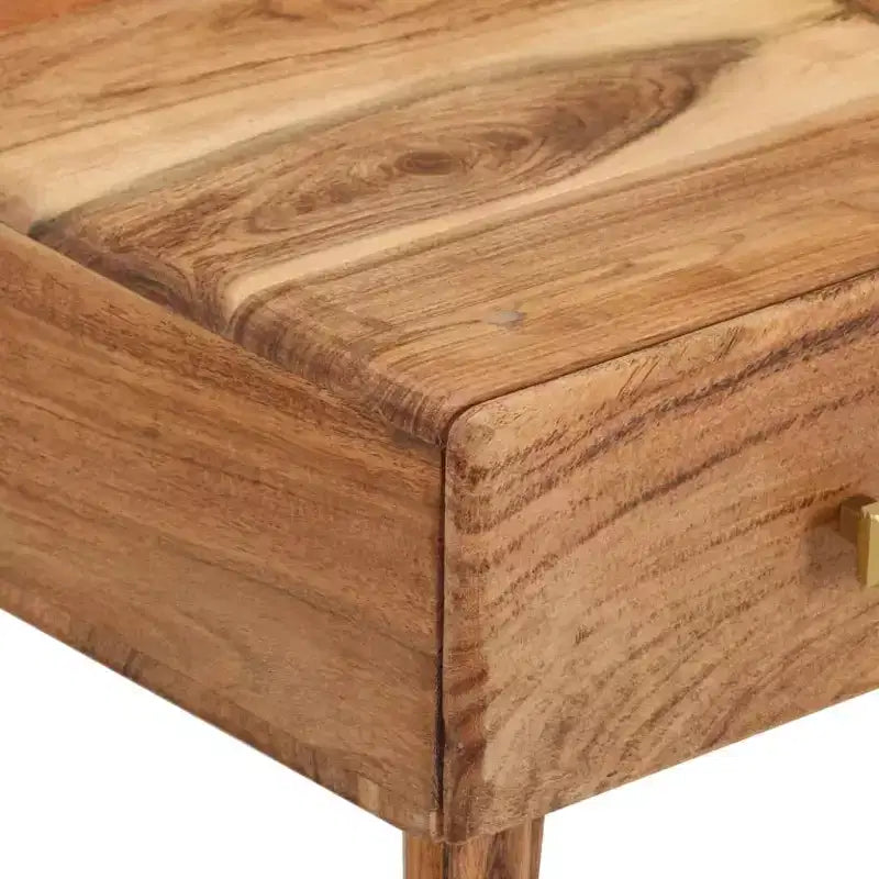 vidaXL Table basse 70x60x42 cm Bois d'acacia massif et bois d'ingénierie