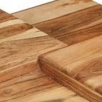 vidaXL Table basse 70x60x42 cm Bois d'acacia massif et bois d'ingénierie