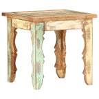 vidaXL Table basse carrée en bois de récupération massif - Finition antique, pièce d'appoint faite à la main pour salon, salle de détente, bibliothèque