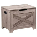 Banc de rangement avec couvercle relevable, Coffre de rangement en bois pour entrée et chambre à coucher