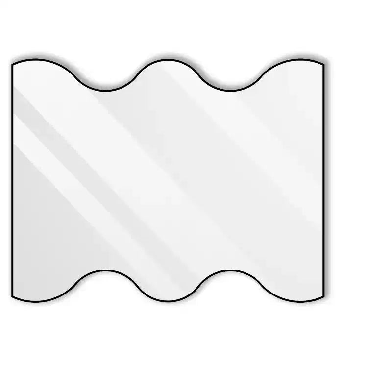 Miroir de salle de bain Okak 30X35IN forme vague moderne, miroir mural avec cadre en métal, miroir de courtoisie pour salle de bain, salon, chambre
