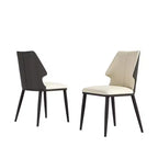 Lot de 2 chaises de salle à manger, chaises de dîner rembourrées, chaises sans accoudoirs, chaises d'appoint - Modernluxe