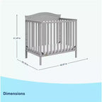 Mini-lit convertible 4-en-1 Graco Stella avec matelas