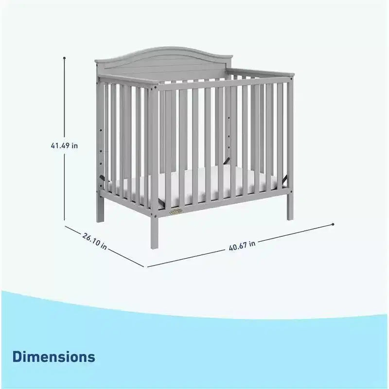 Mini-lit convertible 4-en-1 Graco Stella avec matelas