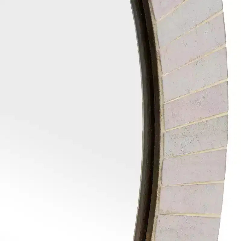 Miroir rond avec cadre texturé - Fini doré métallique - Style moderne pour la décoration murale de la maison, du bureau, de la chambre ou du salon