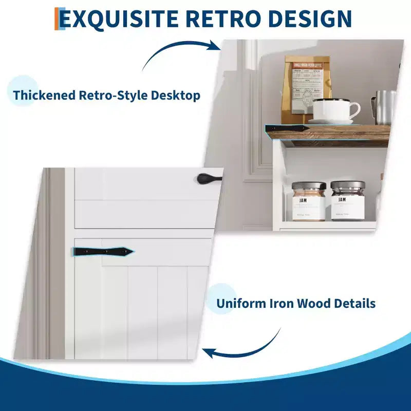 Meuble de Salle de Bain GustoWave avec Portes et Tiroirs, Armoire de Rangement Autoportante avec Texture Bois