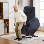 Fauteuil inclinable électrique avec fonction releveur pour personnes âgées, canapé inclinable électrique pour salon avec massage et chauffage, poches latérales et 2 porte-gobelets