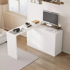 Commode convertible Famapy, coiffeuse avec 6 tiroirs, bureau d'étude/d'ordinateur, unité de rangement tout-en-un pour l'amélioration de votre espace de bureau à domicile
