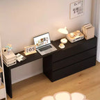 Commode convertible Famapy, coiffeuse avec 6 tiroirs, bureau d'étude/d'ordinateur, unité de rangement tout-en-un pour l'amélioration de votre espace de bureau à domicile