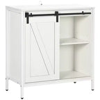 Buffet Cabinet, Farmhouse Sideboard, Bar Cabinet with Adjustable Shelf, Sliding Barn Door for Kitchen
