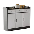 Meuble buffet de bar à café moderne, pour salon, meuble de rangement de cuisine en bois avec étagère réglable pour entrée,