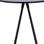 Table de bar HomeRoots 31 en bois arrondi et fer noir