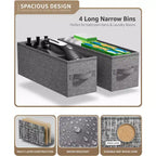 Sorbus Commode Étroite à 4 Tiroirs – avec Cadre en Acier, Plateau en Bois et Bacs en Tissu Faciles à Tirer pour Petits Espaces, Placards, Chambres, Salles de Bain et Buanderies