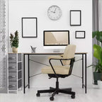 Sorbus Commode Étroite à 4 Tiroirs – avec Cadre en Acier, Plateau en Bois et Bacs en Tissu Faciles à Tirer pour Petits Espaces, Placards, Chambres, Salles de Bain et Buanderies