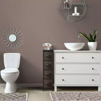 Sorbus Commode Étroite à 4 Tiroirs – avec Cadre en Acier, Plateau en Bois et Bacs en Tissu Faciles à Tirer pour Petits Espaces, Placards, Chambres, Salles de Bain et Buanderies