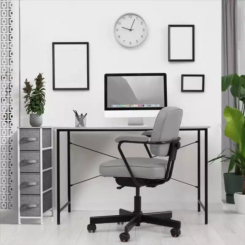 Sorbus Commode Étroite à 4 Tiroirs – avec Cadre en Acier, Plateau en Bois et Bacs en Tissu Faciles à Tirer pour Petits Espaces, Placards, Chambres, Salles de Bain et Buanderies