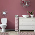 Sorbus Commode Étroite à 4 Tiroirs – avec Cadre en Acier, Plateau en Bois et Bacs en Tissu Faciles à Tirer pour Petits Espaces, Placards, Chambres, Salles de Bain et Buanderies