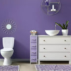 Sorbus Commode Étroite à 4 Tiroirs – avec Cadre en Acier, Plateau en Bois et Bacs en Tissu Faciles à Tirer pour Petits Espaces, Placards, Chambres, Salles de Bain et Buanderies