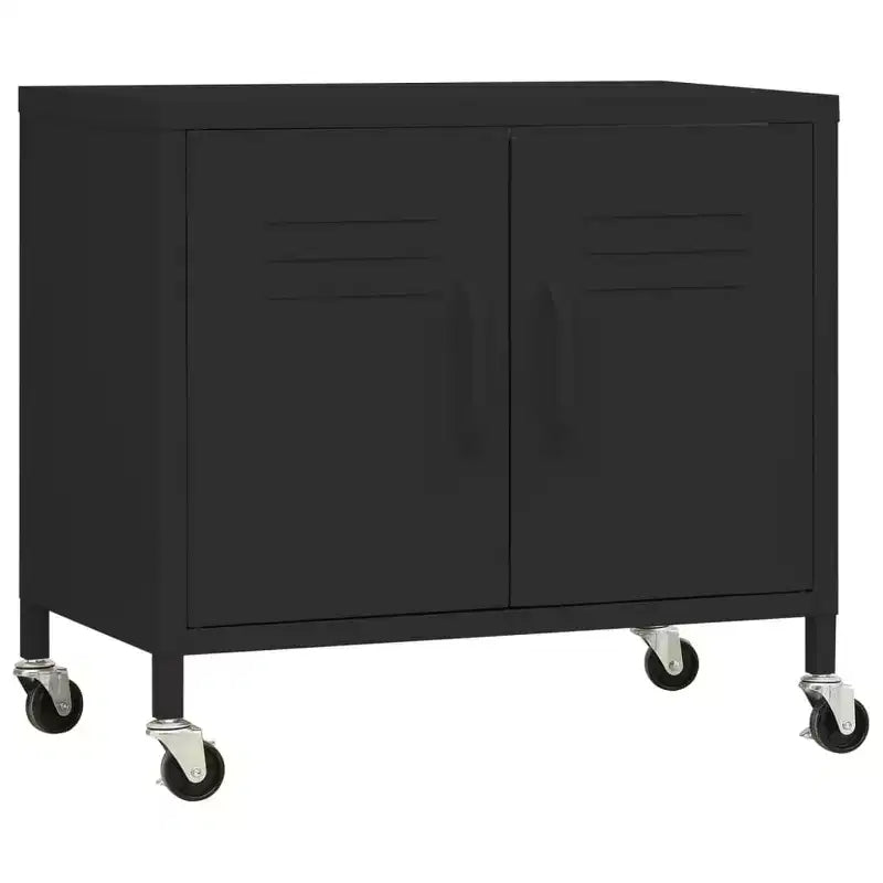 Meuble de rangement robuste CLIHOME, classeur autoportant avec roulettes pour le bureau à domicile, style industriel