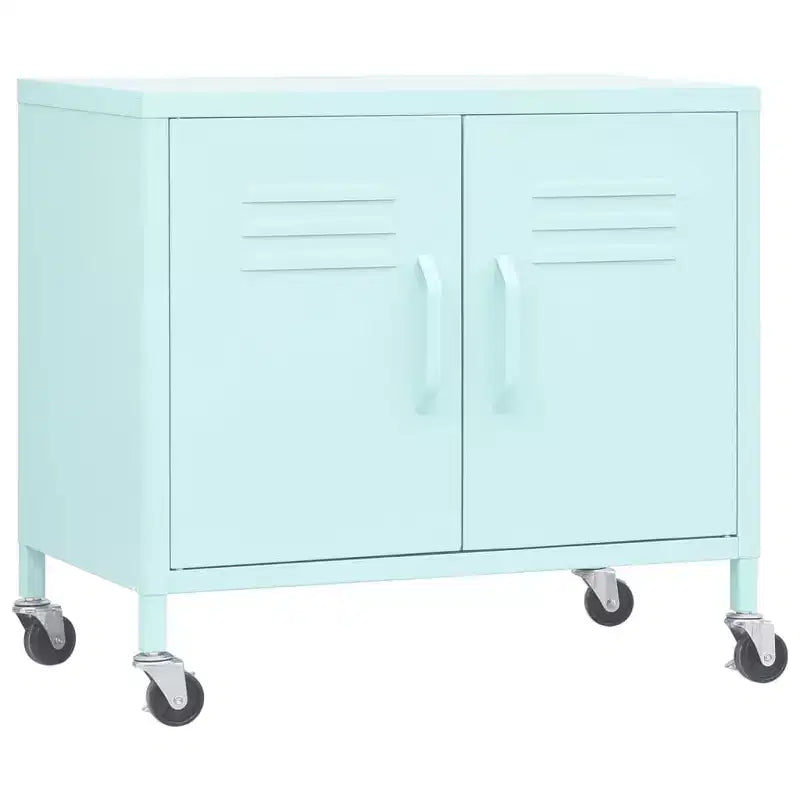 Meuble de rangement robuste CLIHOME, classeur autoportant avec roulettes pour le bureau à domicile, style industriel