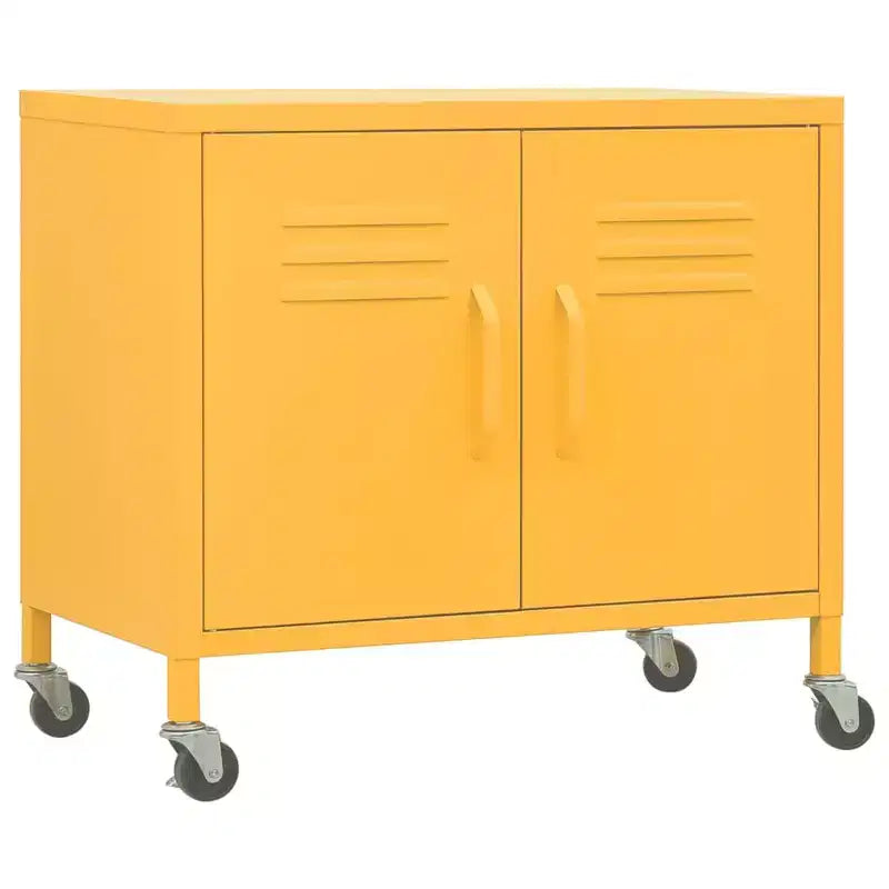 Meuble de rangement robuste CLIHOME, classeur autoportant avec roulettes pour le bureau à domicile, style industriel