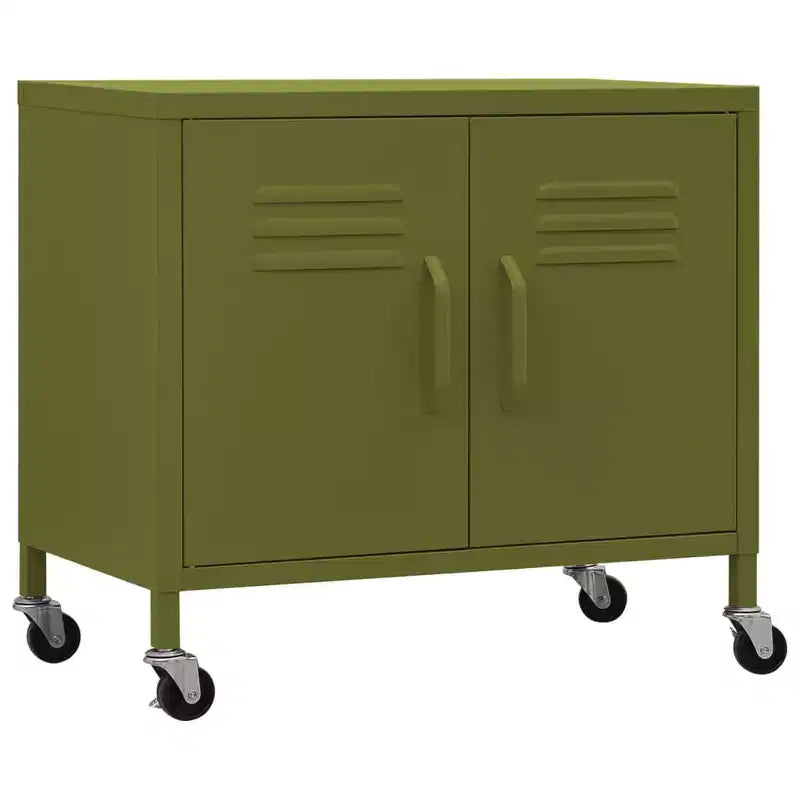Meuble de rangement robuste CLIHOME, classeur autoportant avec roulettes pour le bureau à domicile, style industriel