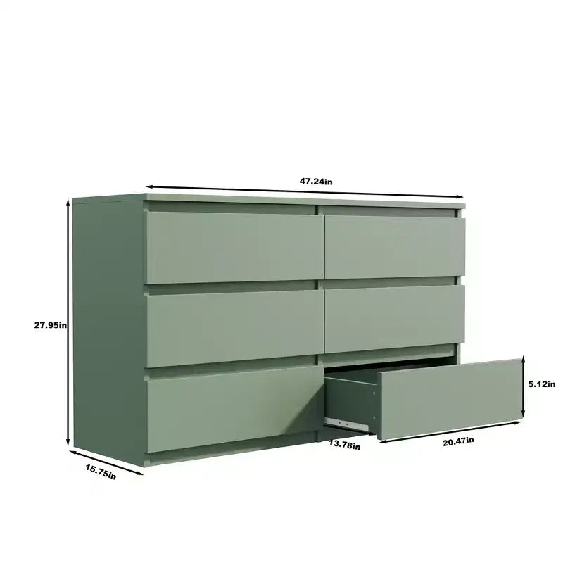 Commode à 6 tiroirsRangements pour chambre de bébé et d'enfant, Essentiels pour chambre de bébé, Rangement de chambre d'enfant, Commode de chambre durable