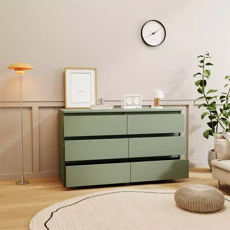 Commode à 6 tiroirsRangements pour chambre de bébé et d'enfant, Essentiels pour chambre de bébé, Rangement de chambre d'enfant, Commode de chambre durable