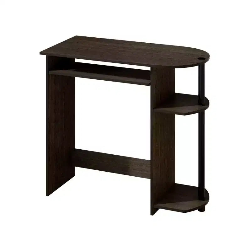 HOMLUX Bureau d'ordinateur large de 15 po avec plateau à clavier et 2 compartiments