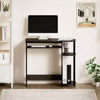 HOMLUX Bureau d'ordinateur large de 15 po avec plateau à clavier et 2 compartiments