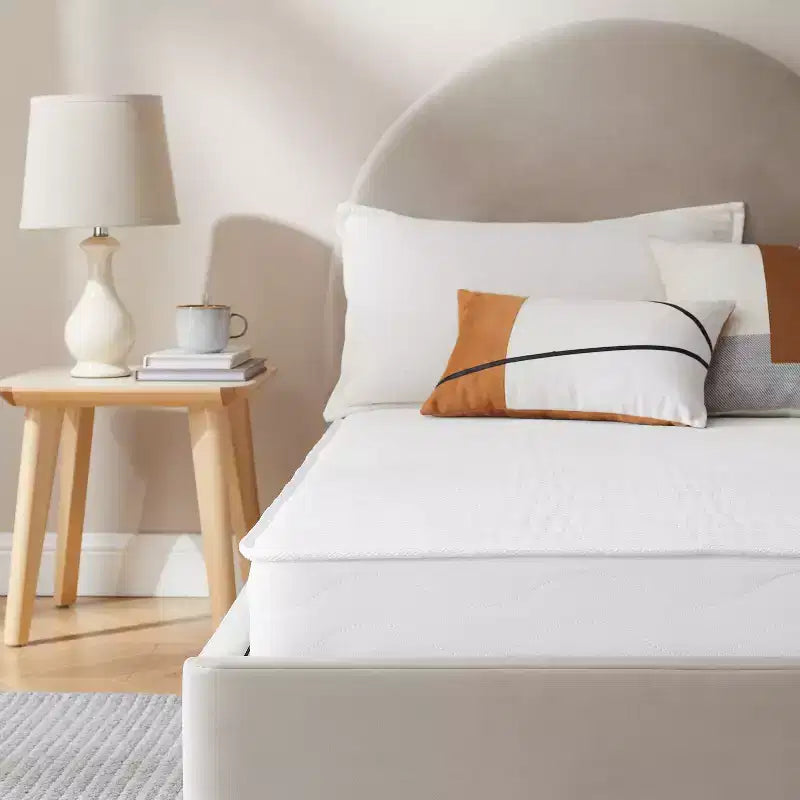 Matelas Okak mi-ferme pour lit simple/double avec ressorts Bonnell, Matelas au confort durable et au soutien uniforme, Matelas pour enfants et adultes
