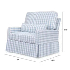 Fauteuil pivotant et planeur confortable Crawford Pillowback « Namesake »