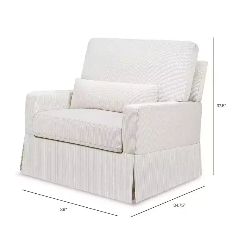 Fauteuil pivotant et planeur confortable Crawford Pillowback « Namesake »