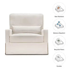 Fauteuil pivotant et planeur confortable Crawford Pillowback « Namesake »